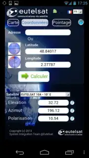 Eutelsat satellite finder скриншот 3
