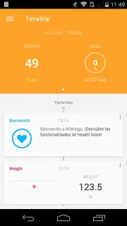 Withings Health Mate скриншот 2