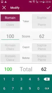 Belote Score скриншот 6