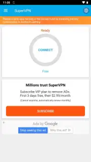 SuperVPN Fast VPN Client скриншот 5