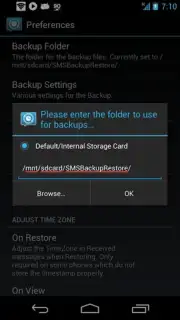 SMS Backup and Restore скриншот 1