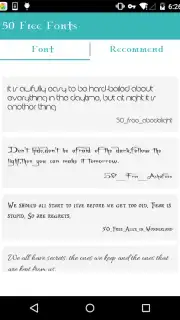 50 Free Fonts скриншот 3