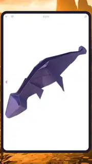 Origami dinosaurs paper shapes скриншот 1