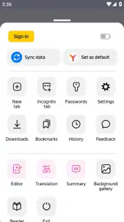 Yandex Browser (alpha) скриншот 15