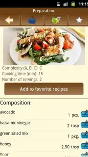 Delicious recipes скриншот 1
