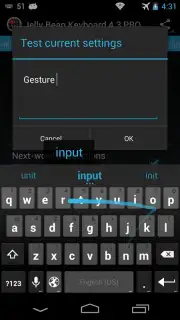 Jelly Bean Keyboard 4.3 скриншот 3