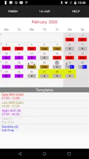 Roster-Calendar скриншот 3