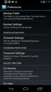 SMS Backup and Restore скриншот 2