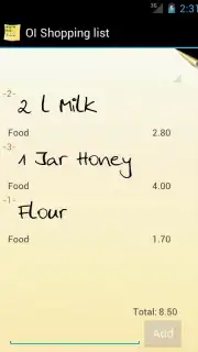 OI Shopping list скриншот 3
