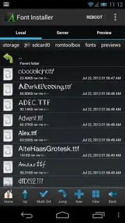 Font Installer скриншот 3