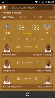 MSN Sports скриншот 3