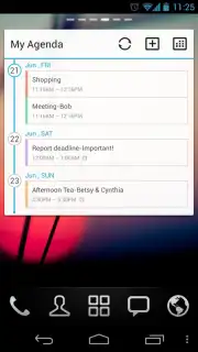 GO Calendar Widget скриншот 8