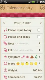 Period Calendar скриншот 2
