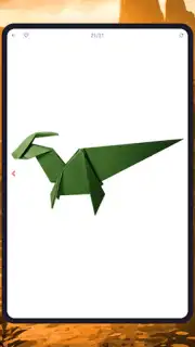 Origami dinosaurs paper shapes скриншот 13