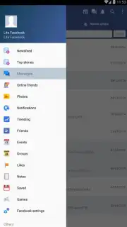 Lite Messenger FB скриншот 1