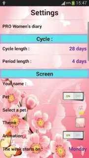 Women’s diary скриншот 5