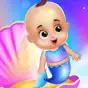 Newborn mermaid baby care game